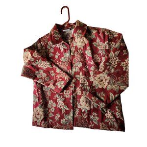 Blair Womens Floral Jacket Medium cottagecore